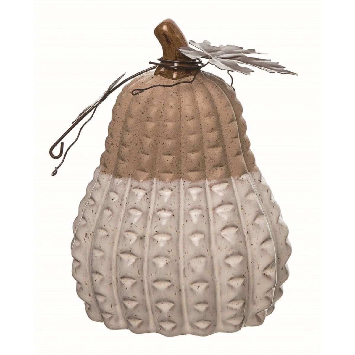 Two-Toned Ceramic Pumpkin
