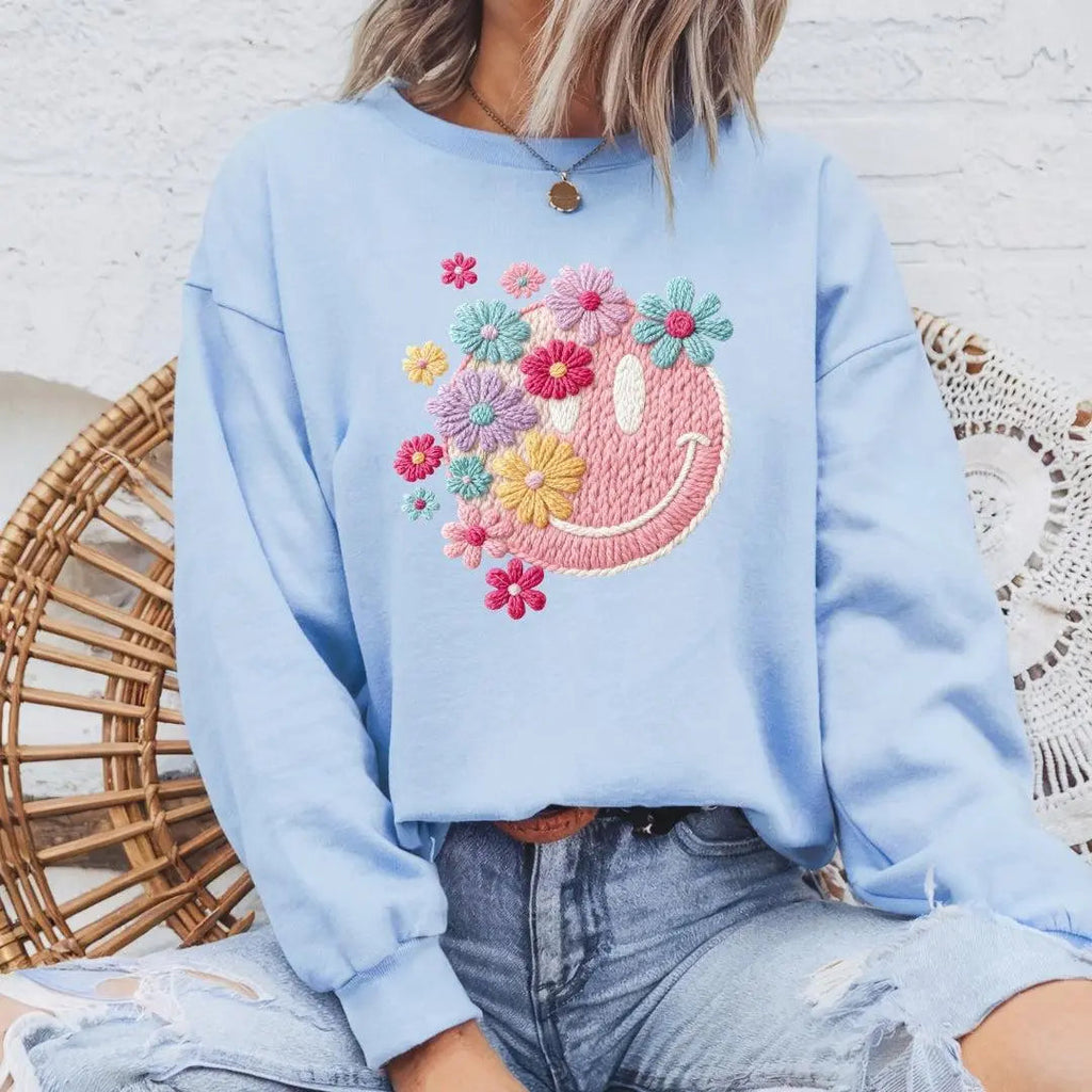 Positivity Floral Sweatshirts