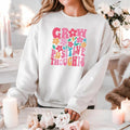 Grow Positive Thoughts Daisy Crewneck Sweatshirt