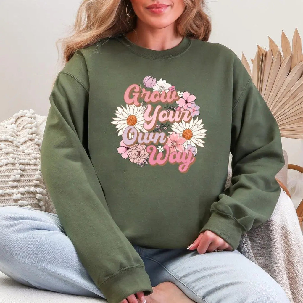 Grow Your Own Way Daisy Crewneck Sweatshirt