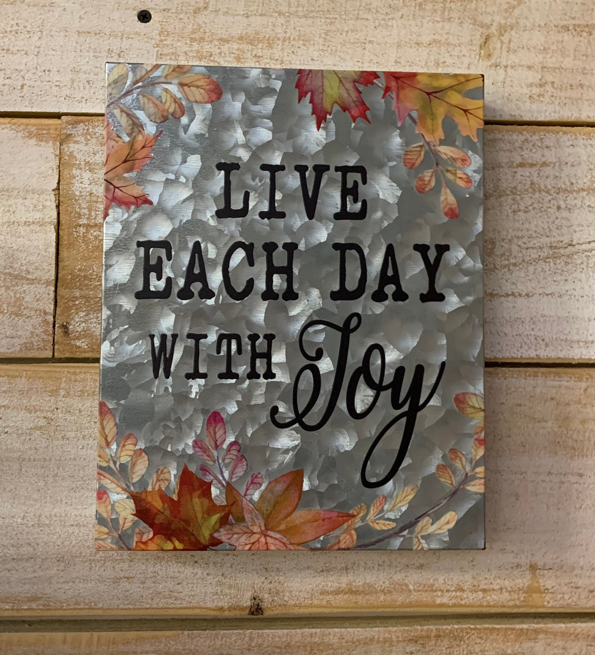 Fall Joy Plaque