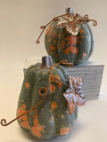 Rustic Resin Pumpkin