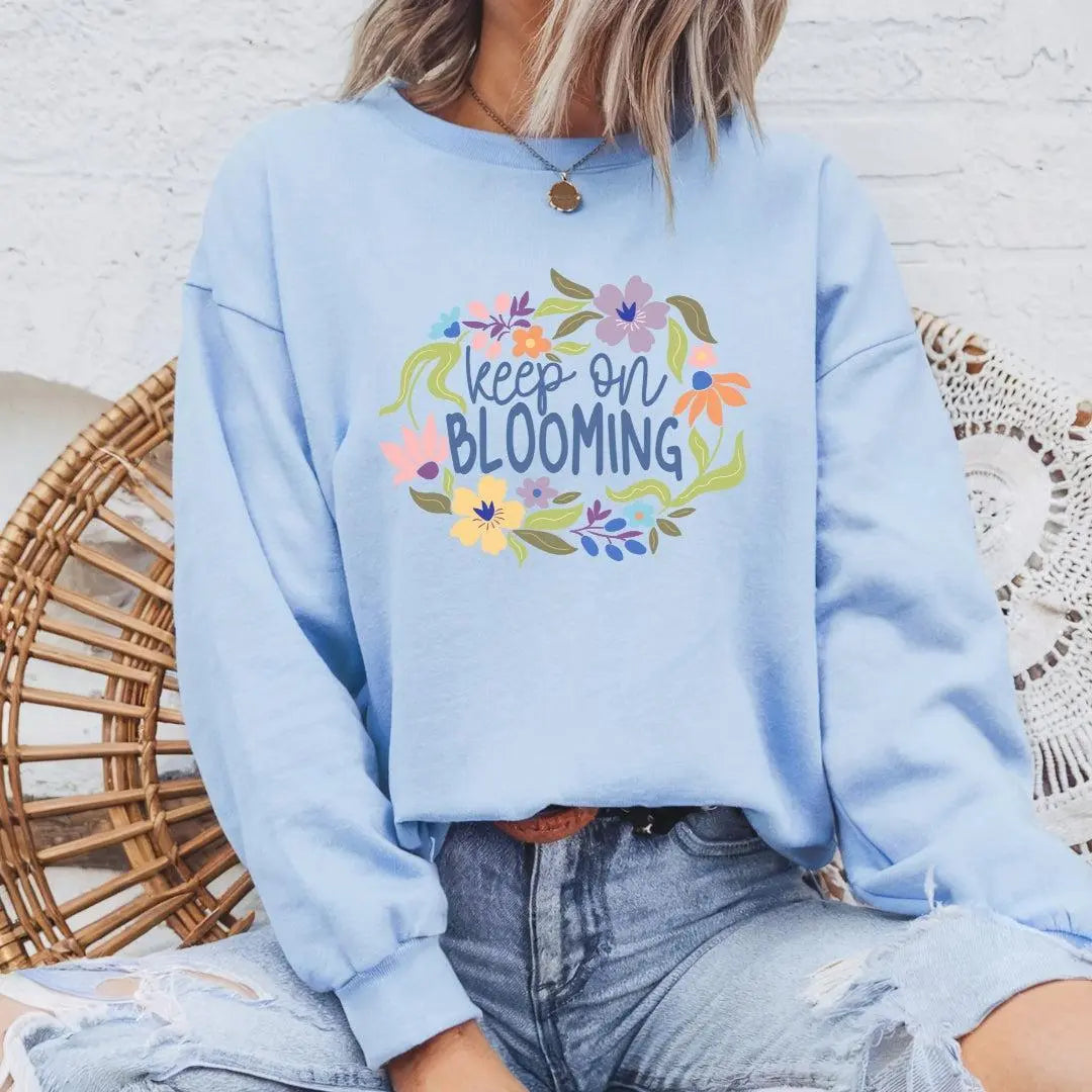 Positivity Floral Sweatshirts