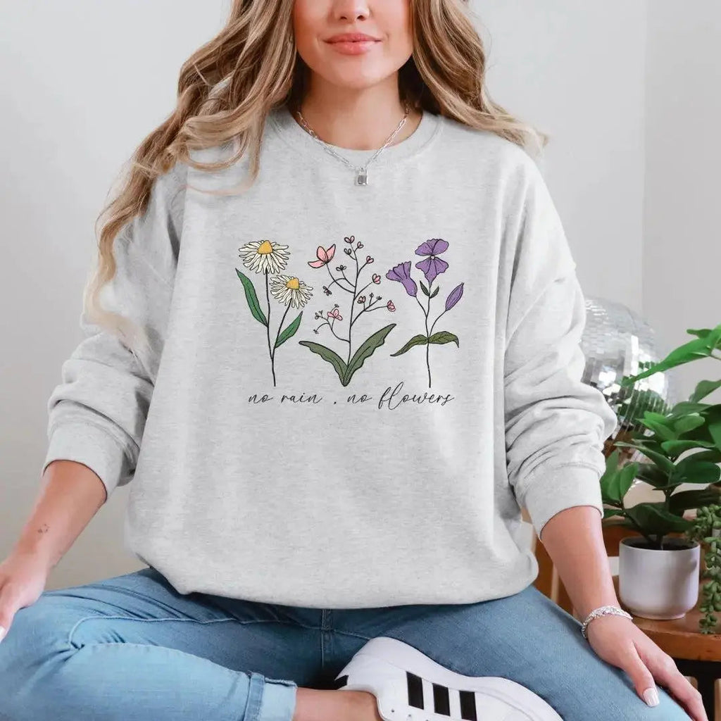 Positivity Floral Sweatshirts