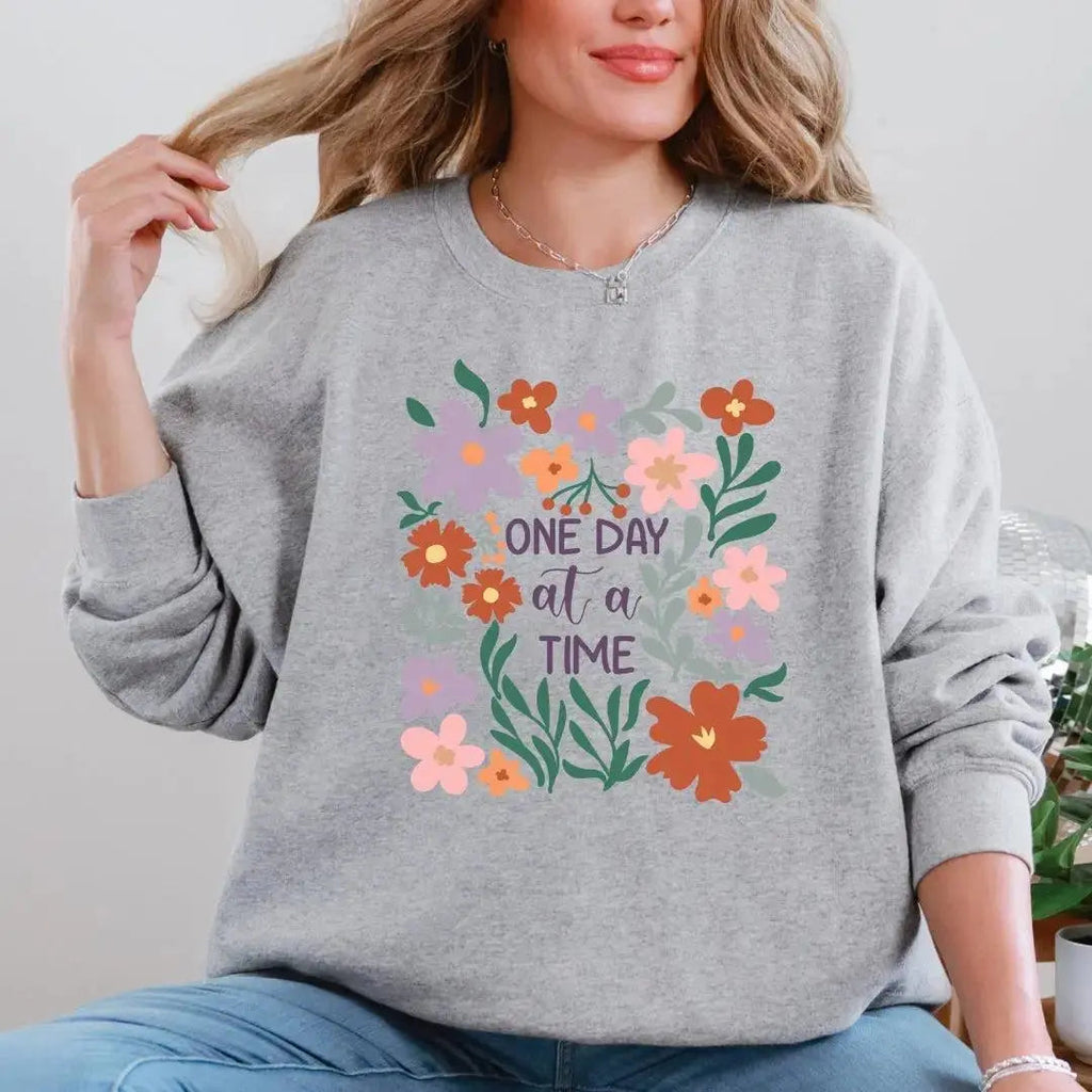 Positivity Floral Sweatshirts