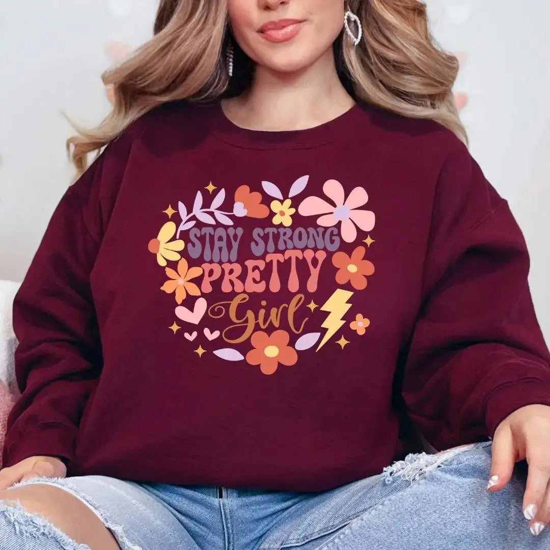 Positivity Floral Sweatshirts