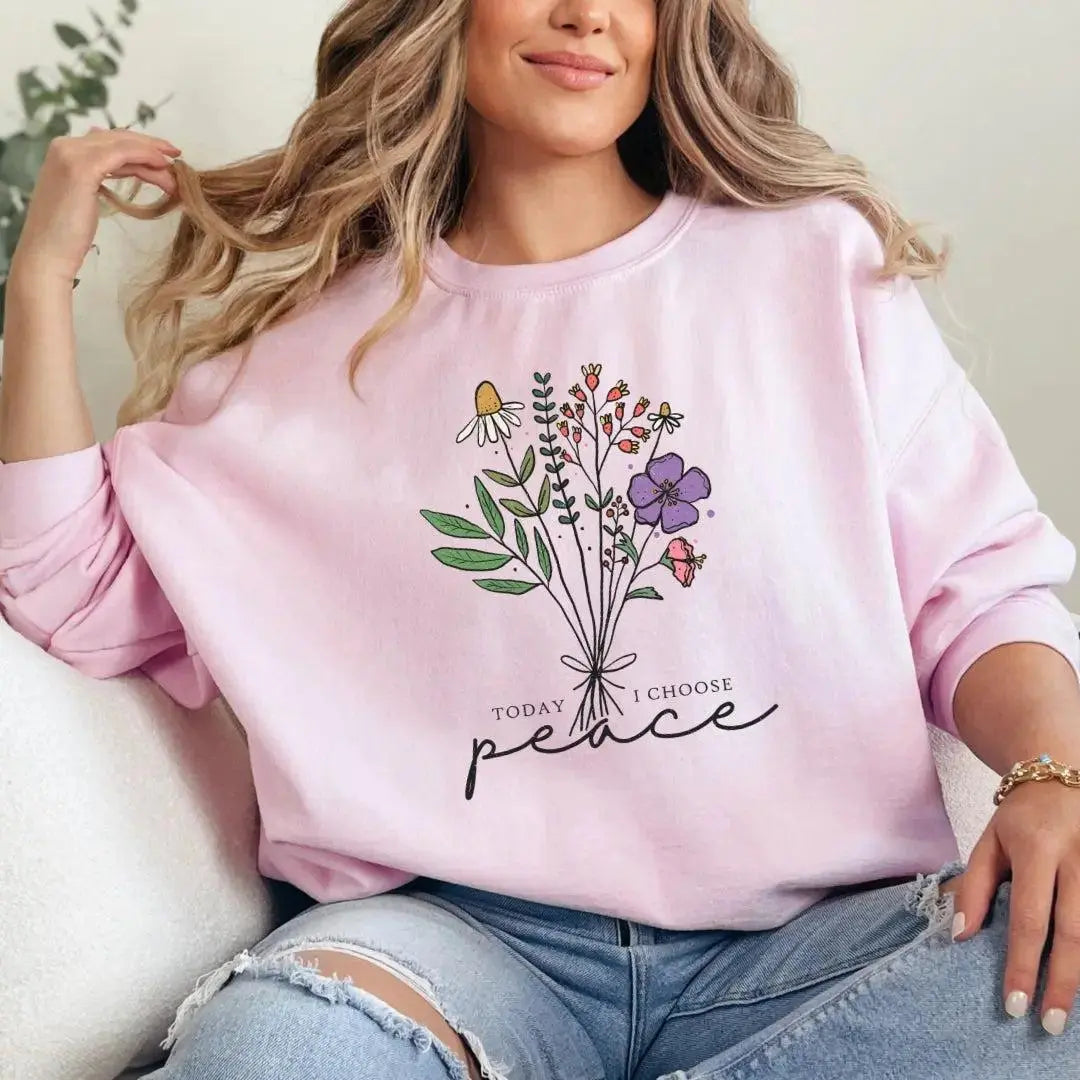 Positivity Floral Sweatshirts