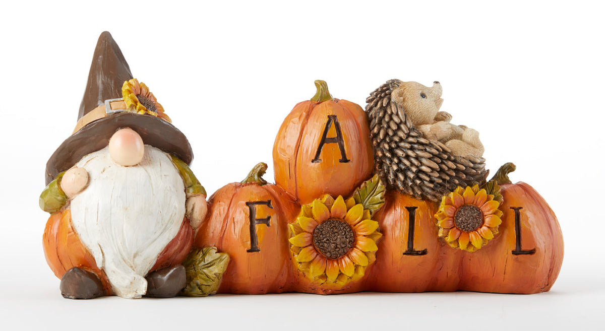 Gnome Fall Pumpkin Sign